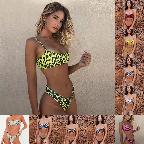 

leopard bikinis 2020 push up swimwear women micro bikini set thong biquini high waist swimsuit female bathing swim suits xl