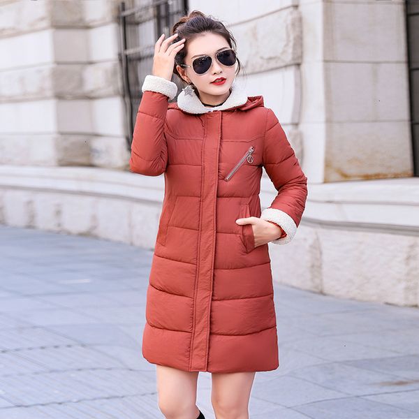 

women parkas women winter coats new 2019 parkas female women winter coat thickening cotton winter jacket womens outwear parkas for long, Black