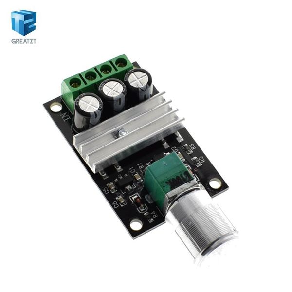 Freeshipping DC 6 V 12 V 24 V 28VDC 3A 80 W PWM Motor Hız Kontrol Regülatörü Ile Ayarlanabilir Değişken Hız Kontrolü Potansiyometre Anahtarı