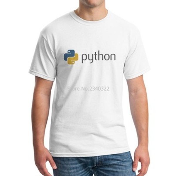 

it network programming programmers short-sleeved cotton python t-shirt summer male female personality short sleeve t shirt, White;black