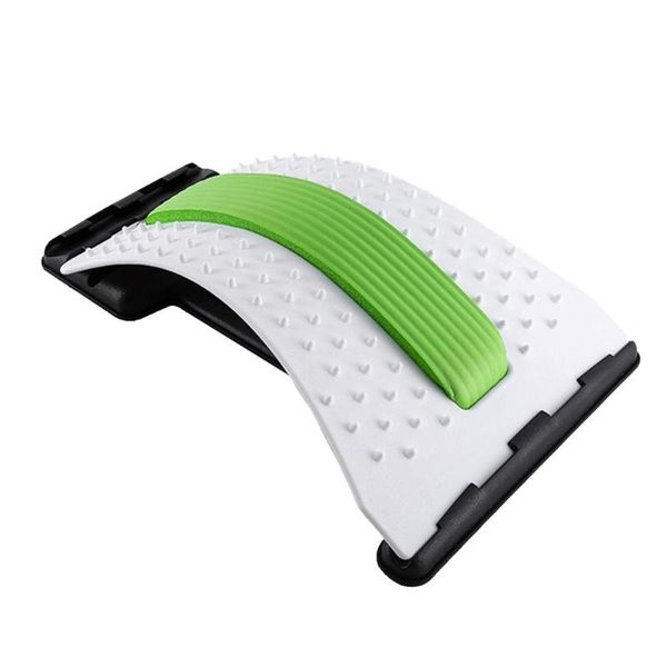 

stretch equipment back massage stretcher stretching device waist neck relax pain relief chiropractic fitness lumbar support