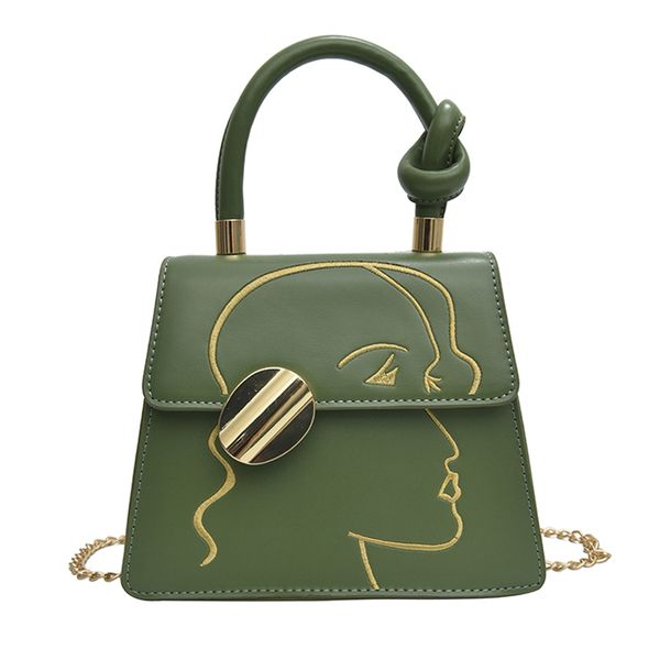 

fashion 2020 trendy women handbag small chain shoulder crossbody bag flap graffiti pu leather ladies messenger bags bolsa