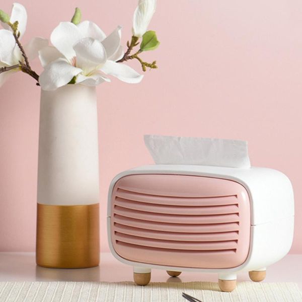 

tissue boxes & napkins mini radio shape holder cute storage box container home office restaurant deskdecor for car