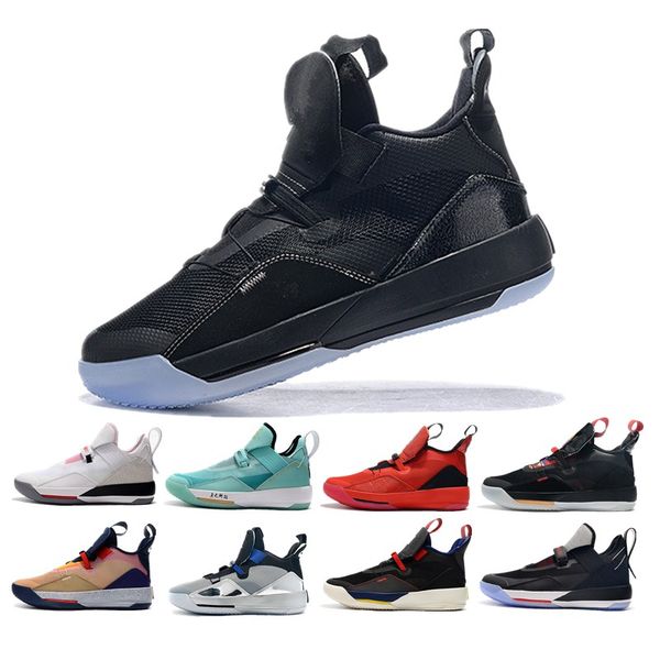 

2019 new jumpman xxxiii 33 basketball shoes mens 33s gold championship mvp finals training sneakers sports running shoes size 7-12