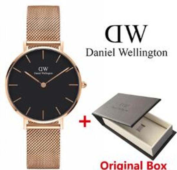 

Original box hipping daniel women 32mm wellington 039 fa hion d w lover women teel me h gold women watche montre femme reloje