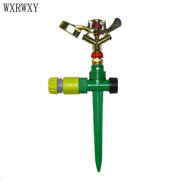 

wxrwxy rocker nozzle zinc alloy rotating sprinkler farm irrigation sprinkler 1/2 plastic spike adjustable nozzle 1pcs