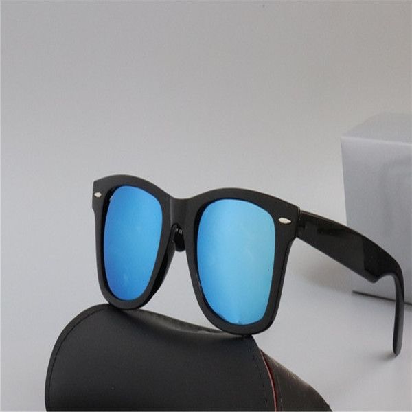 

sunglasses vintage pilot sun glasses uv400 men women mirror 2140 54mm glass lenses with case 666, White;black