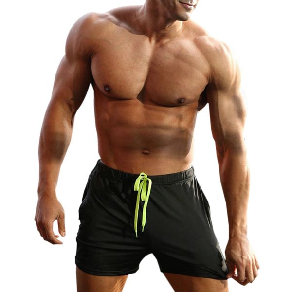 

summer men's swim trunks swim shorts bathing suits with pockets men's swimming trunks beach pants fitness shorts dropshiping