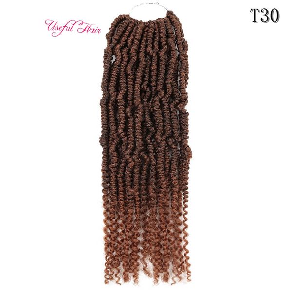 Bomba torção trançamento cabelo 24 fios / pacote mola bomba torção torção crochet cabelo tranças paixão torções sintético extensão extensão crotchet tranças