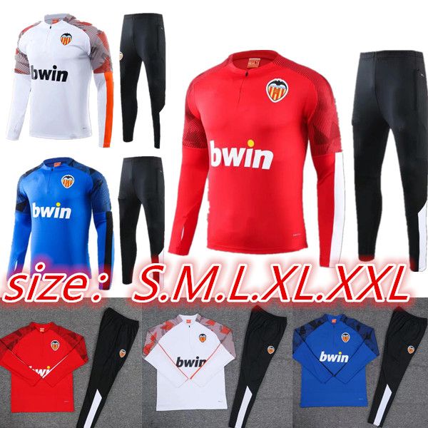 

2019 valencia cf soccer jacket gaya valencia sports wear 19 20 parejo football shirt gameiro rodrigo jersey training suit training clothes, Black