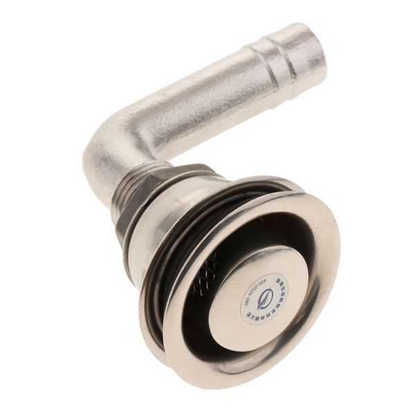 

boat gas tank vent stainless steel flush mount 90 degree corrosion resistance for 5/8inch hose