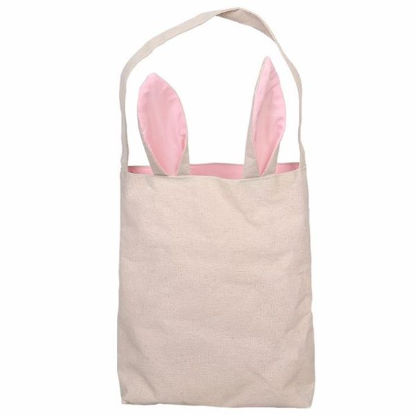 

burlap easter basket with bunny ears 5 colors rabbit ears basket cute easter gift bag rabbit ears put easter eggs high quality