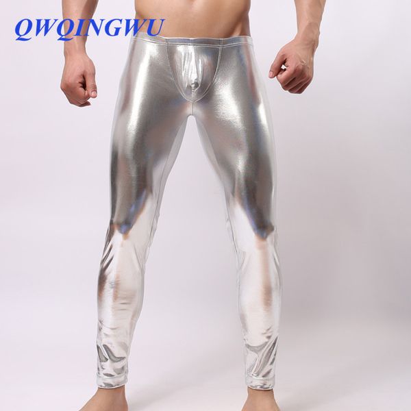 

men pu leather pants mens leggings brand skinny shinny pants trousers nightclub stage singers dancers clubwear leggings, Black