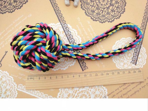 

2018 interactive dog toys lantern cotton ball odonisis clean teeth pets chews lentn 23cm cotton rope dog toys