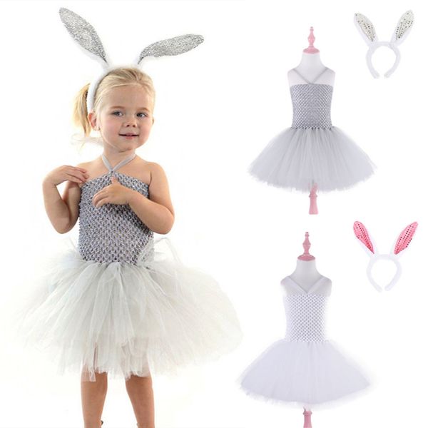 

little rabbit cute girls dresses 2 colors party princess dress girls lace tutu dress kids designer clothes girls jy57, Red;yellow