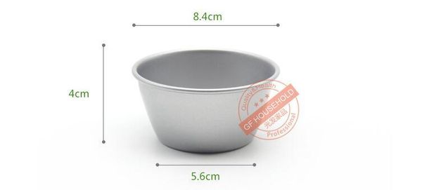 

3" reusable nonstick carbon steel egg tart mold cupcake and muffin baking cup cookie pudding mould baking tool bakeware
