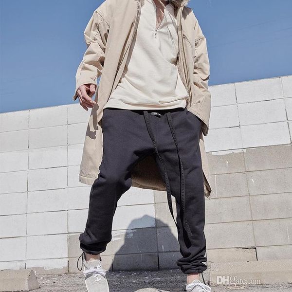 

19ss fear of god 6th loopback хлопок-джерси спортивные брюки мода скейтборд мужчины женщины повседневные брюки спортивные дышащие спортивные, Black