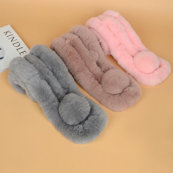 

women winter fashion real fur scarves new warm pom pom shawl real fur ball scarf party gift f1039