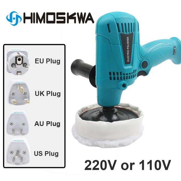 

ac 110v 220v car polisher 600w variable speed 2800rpm car paint care tool polishing machine polisher eu us plug