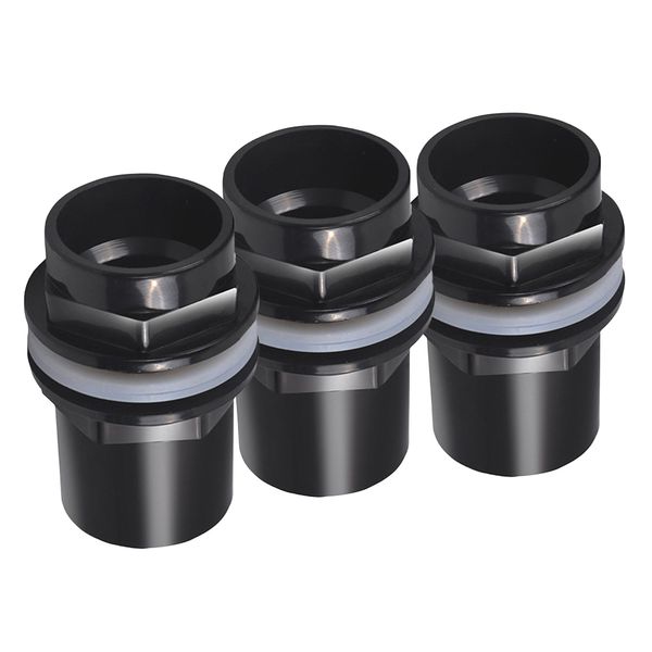 

3x aquarium fish tank pond 2 way connector water hose pipe adapter 25mm dia