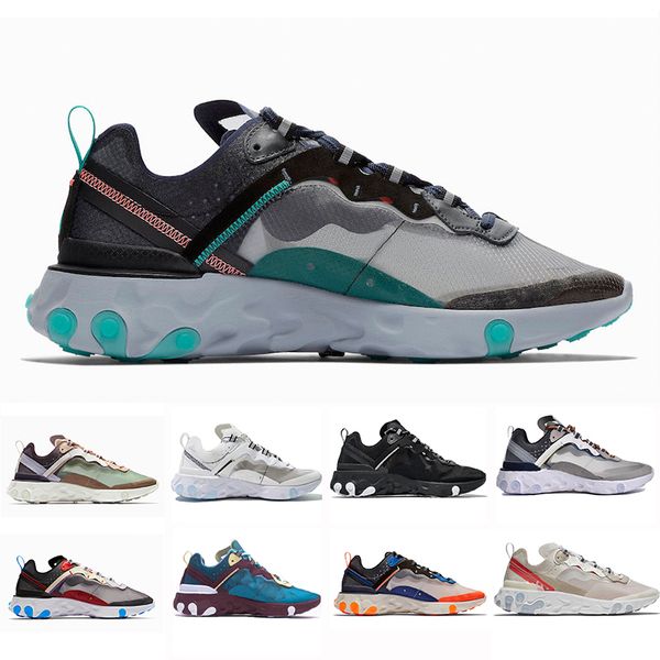 

87s volt total orange royal tint react element 87 running shoes women blue chill sail green mist desert sand men trainer sports sneakers