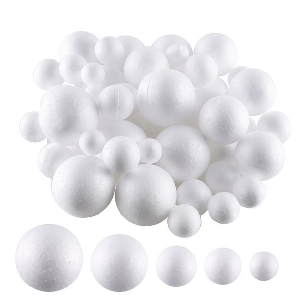 

10cm 12cm 15cm modelling polystyrene styrofoam foam ball white craft balls for diy christmas party decoration supplies gifts