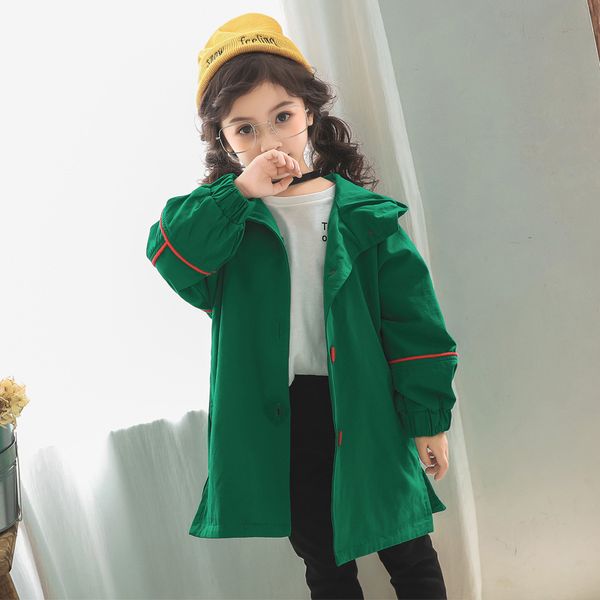 

fashion girls boys jackets toddler baby coat spring autumn long sleeve solid hooded windproof coat princess outwear, Blue;gray