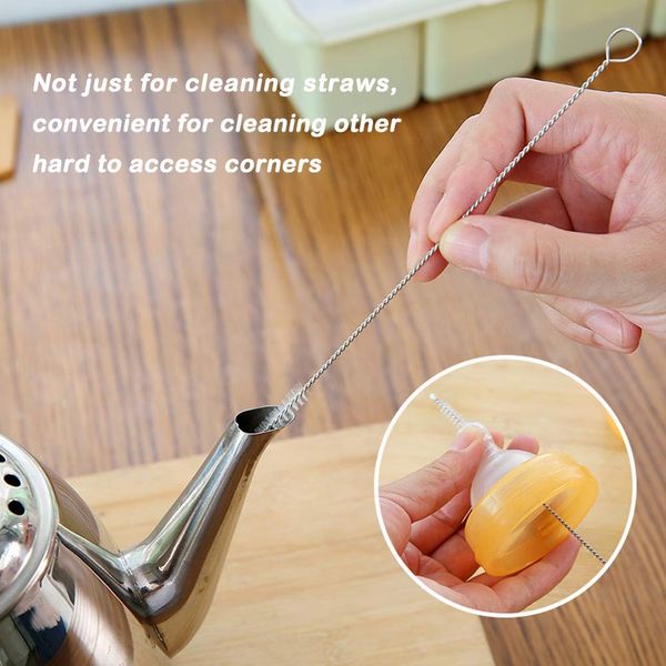 

17cm 20cm 24cm pipe cleaners nylon straw cleaners cleaning brush for drinking pipe stainless steel pipe cleaner ing
