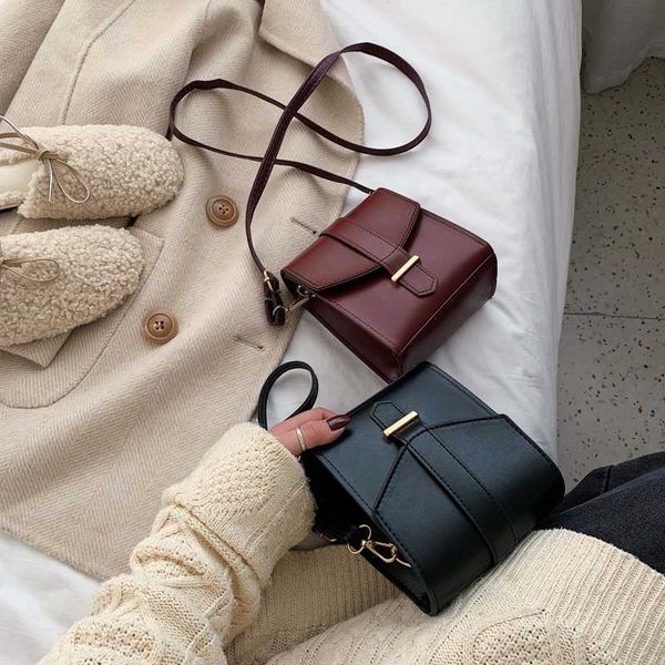 

shangxin-hong kong style retro small bag women's bag 2020 new all-in-one cross-body tide korean version of advanced mobile phone