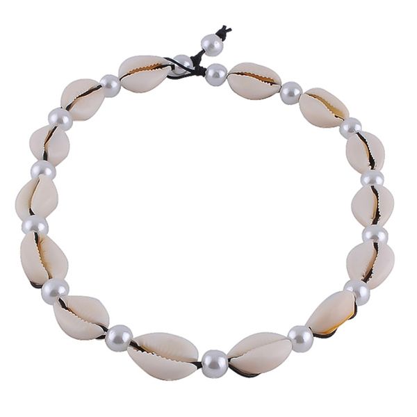 

new natural sea shell beach necklace for women rope chain choker seashell conch necklace summer collier 2019, Golden;silver
