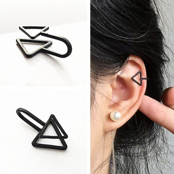 

2019 fashion hollow u-shaped clip earrings for women non pierced ear bone ear cuff earrings jewelry party brincos bijoux wd342, Silver