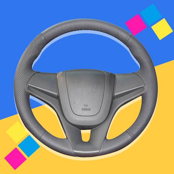 

auto braid on the steering wheel cover for cruze 2009-2014 aveo 2011-2014 orlando 2010 interior car covers car-styling