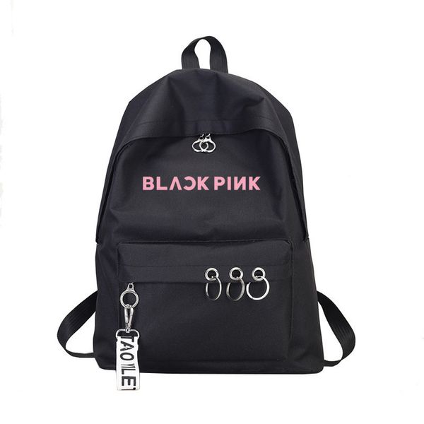 

lovely bts exo got7 backpack women wanna one ring blackpink monsta x twice canvas school travel bag backpack sac a dos femme
