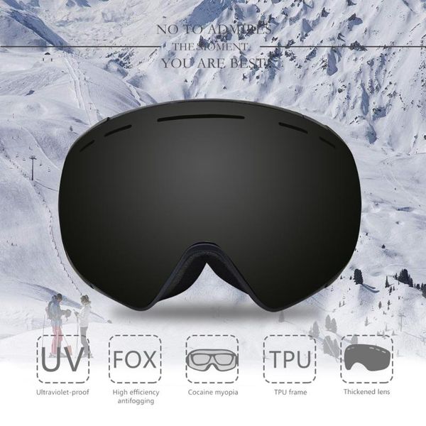 

ski goggles anti-fog snow snowboard uv protect over glasses