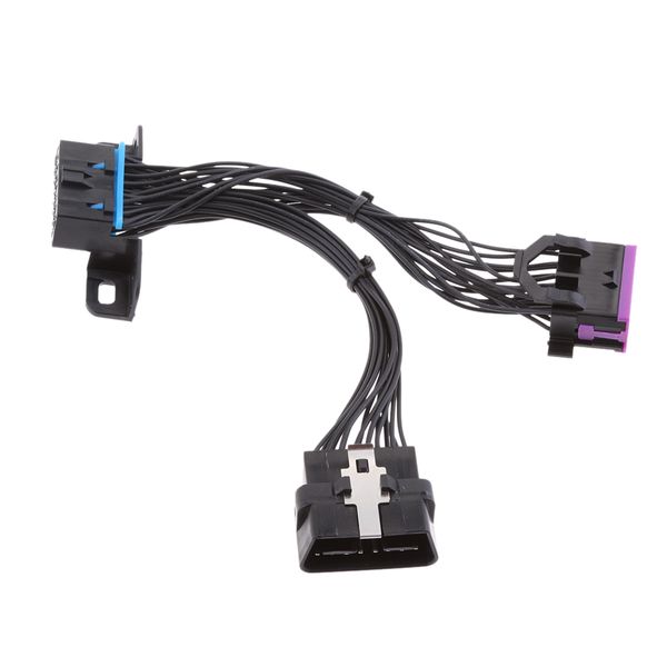 

16-контактный разъем obd2 obdii y splitter мужской женский удлинительный кабель разъем