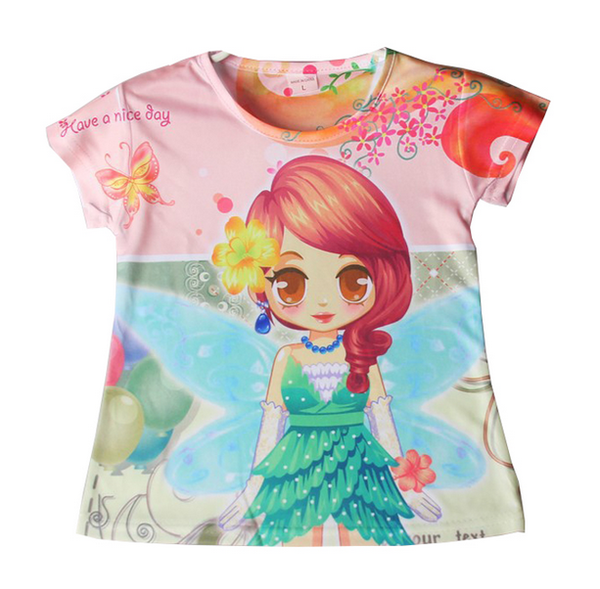 

2019 мода футболка детский мультфильм мода принцесса футболка 3d prin дети футболка летняя принцесса мода девушки верхняя одежда хип-хоп k12, White;black