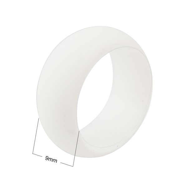 

silicone wedding rings women s hypoallergenic o-ring band comfortable lightweigh men ring for couple design fashion jewelry gift, Silver