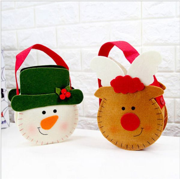 

xmas санта-клаус подарочные пакеты с рождеством снеговика конфеты мешок свадьба декор