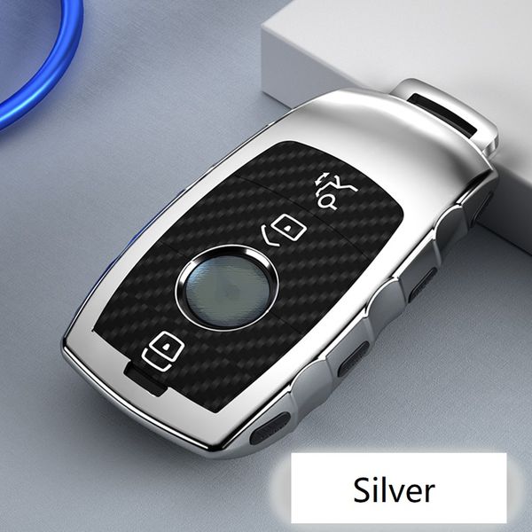 

tpu+carbon fiber grain key cover case remote key cover shell for benz e class w213 e200 e260 e300 e320