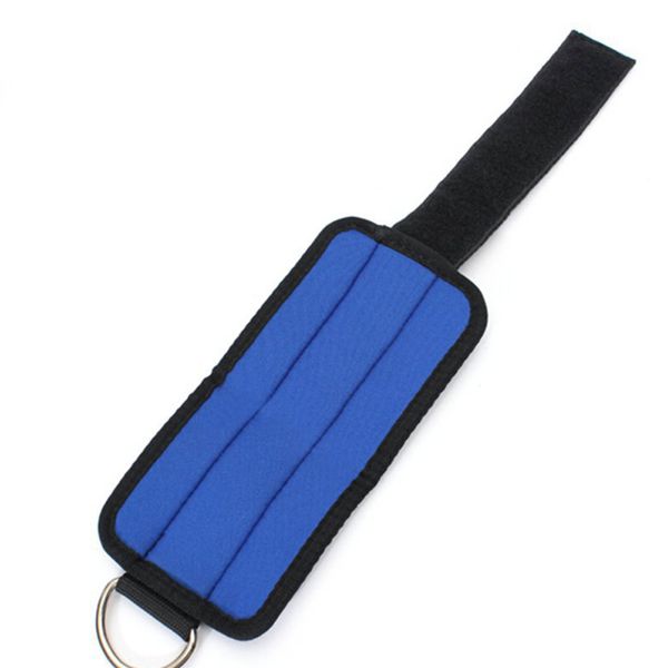 

adjustable gym sports ankle d-ring strap for leg thigh pulley lifting accessory, Blue;black