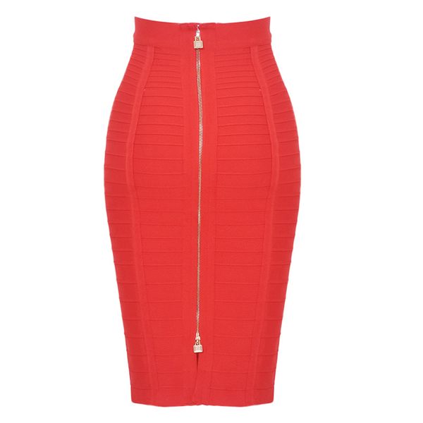 

2019 poinciana brand new fashion red black bandage pencil skirt new arrival 2016 elastic bodycon skirts club wear night