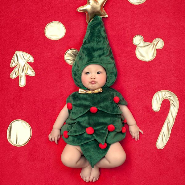 

newborn baby clothes christmas tree cosplay baby girl clothes boy rompers kids costume for girls 0-6 month, Silver