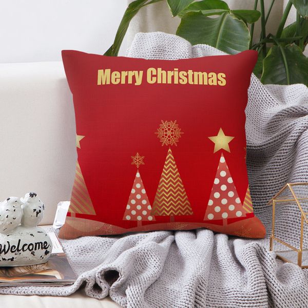 

merry christmas printed throw pillow case snowman decorative pillows cover for sofa seat cushion cover 45x45cm home decor newest