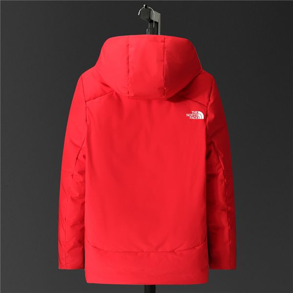 

n лицо мужского дизайнера зимней куртки бренд утолщение дизайнер пуховик 19fw новая высококачественная классическая с капюшоном зимней куртк, Black