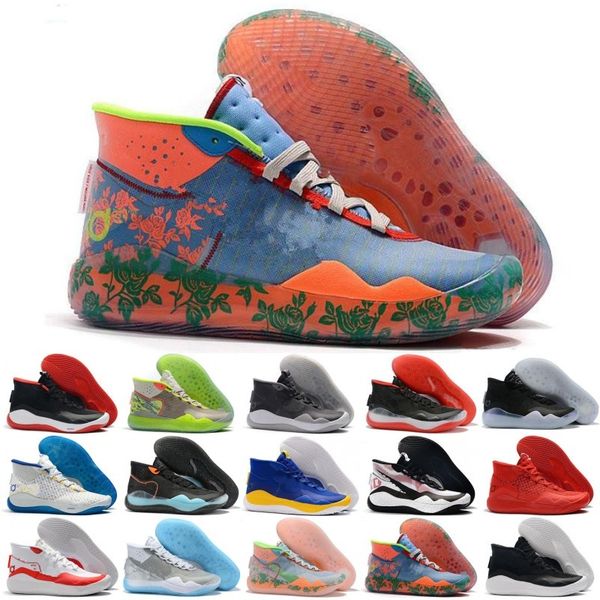 

новые продажи kd 12s начиная еюбл peach jam баскетбол обувь дюран xii 90s kid ep день один anniversary университет kd chaussures