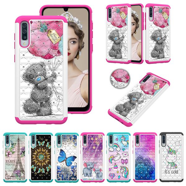 

Мультфильм печатных броня чехол для Samsung Galaxy A20 A30 A50 A10e горный хрусталь чехол для Sa