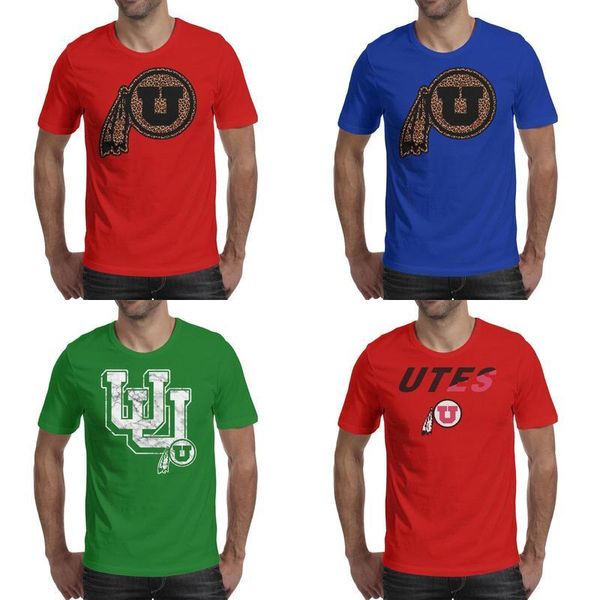 

mens printing utah utes football leopard print logo blue t shirt funny slogan crazy shirts cartoon marble mesh pink breast cancer usa, White;black