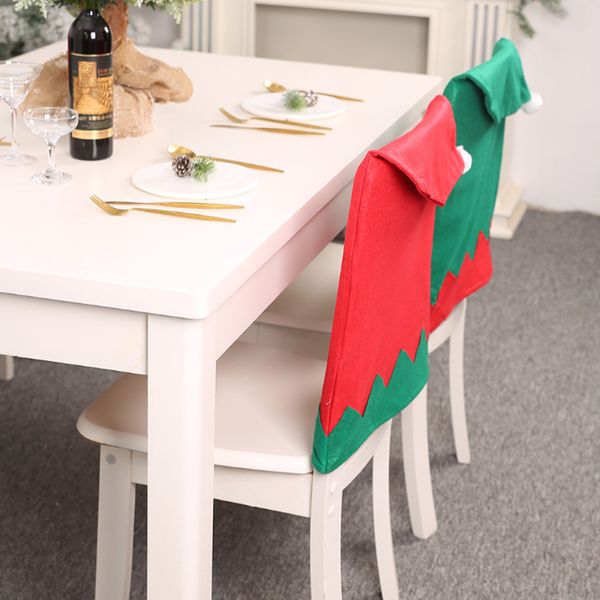 

decorative seat back non-woven fabric l living room chair cover christmas soft hat dinner kitchen slipcover elf household