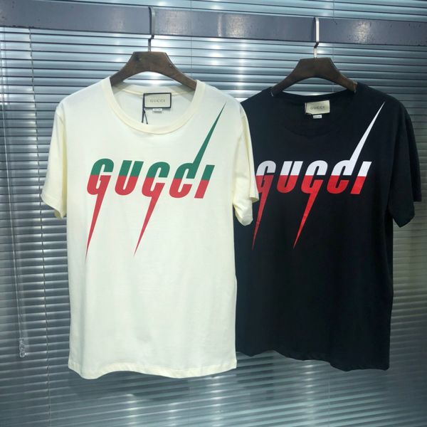 

Summer new fa hion men oft and comfortable lightning letter printing t hirt u ize de igner luxury hort leeve t hirt for men