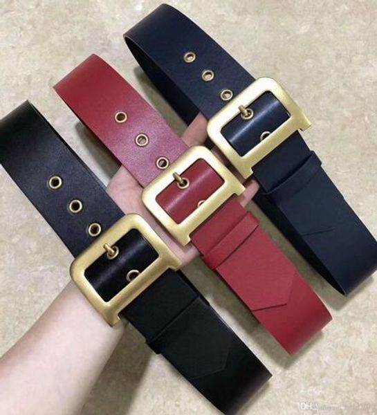 

designer belt women wide belt brass belts pin buckle fashion women's luxury brand belt, Black;brown